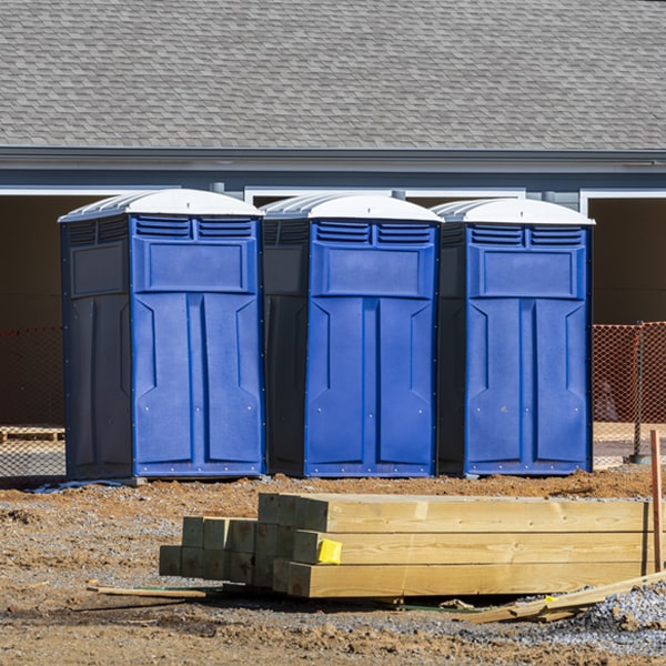 is there a specific order in which to place multiple porta potties in Ellsworth IA